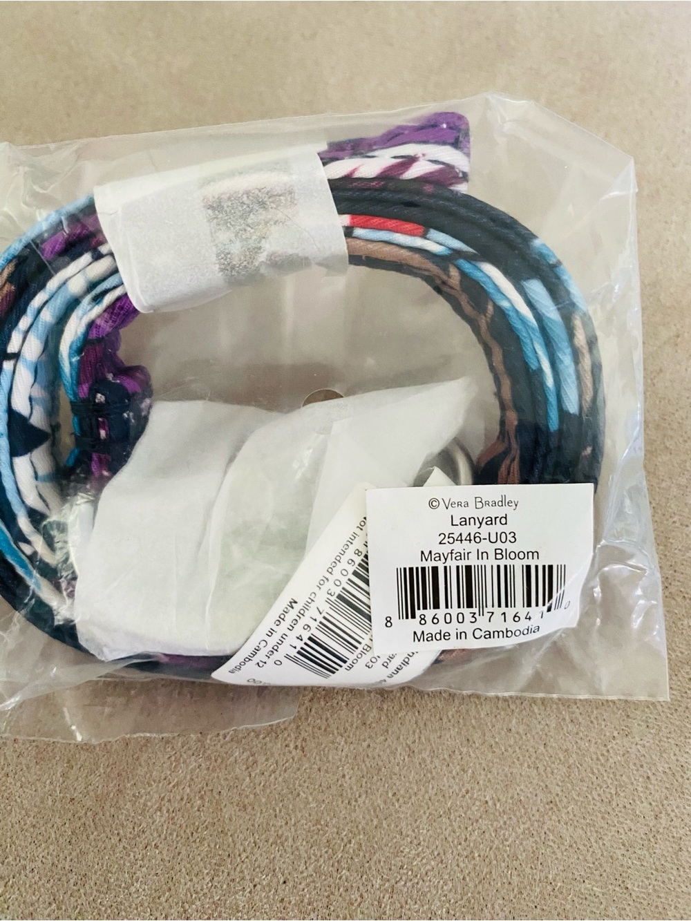 Vera Bradley Lanyard NWT Mayfair In Bloom